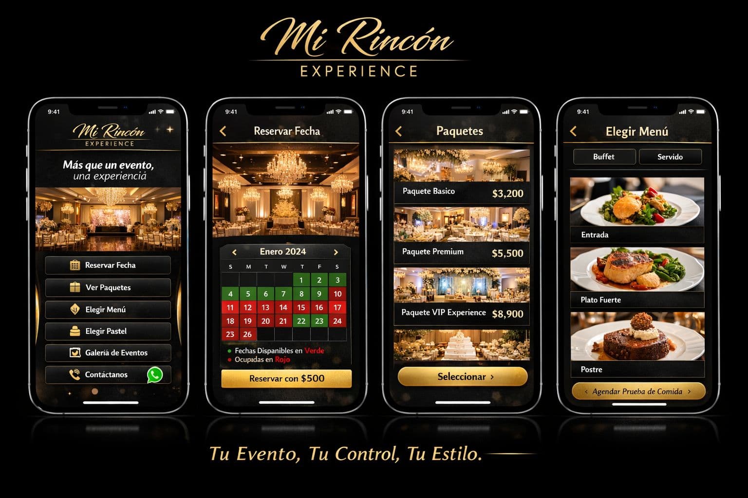 Referencia visual Mi Rincon Banquet Hall