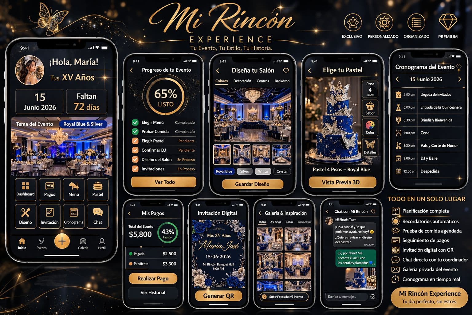 Referencia visual adicional Mi Rincon Banquet Hall